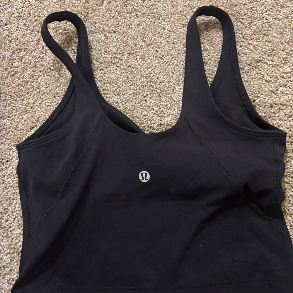 lululemon athletica Black Sports Bra with Scoop Neck